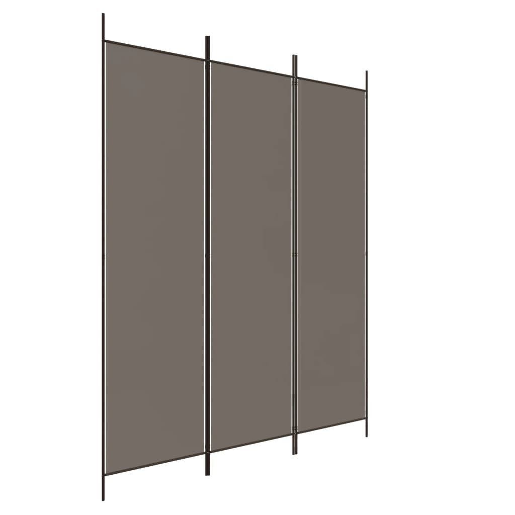 Parawan Pokojowy Dekoracyjny Przegroda Parawan Składany Antracyt 150x200 cm