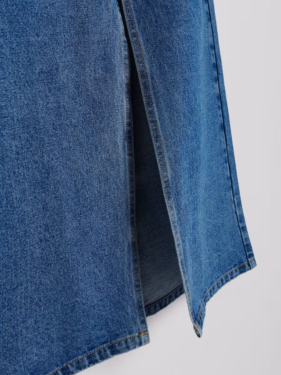 Denim Midi Skirt