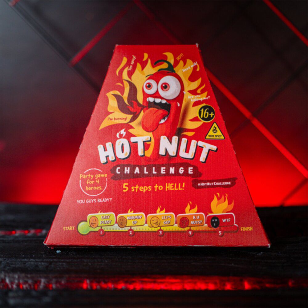 Jeu aliment piquant Hot Chip Challenge cacahuètes ultra épicées 24gr