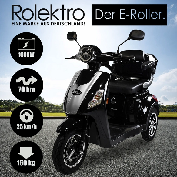 Elektroroller »E-Trike«, max. 25 km/h, Reichweite: 90 km