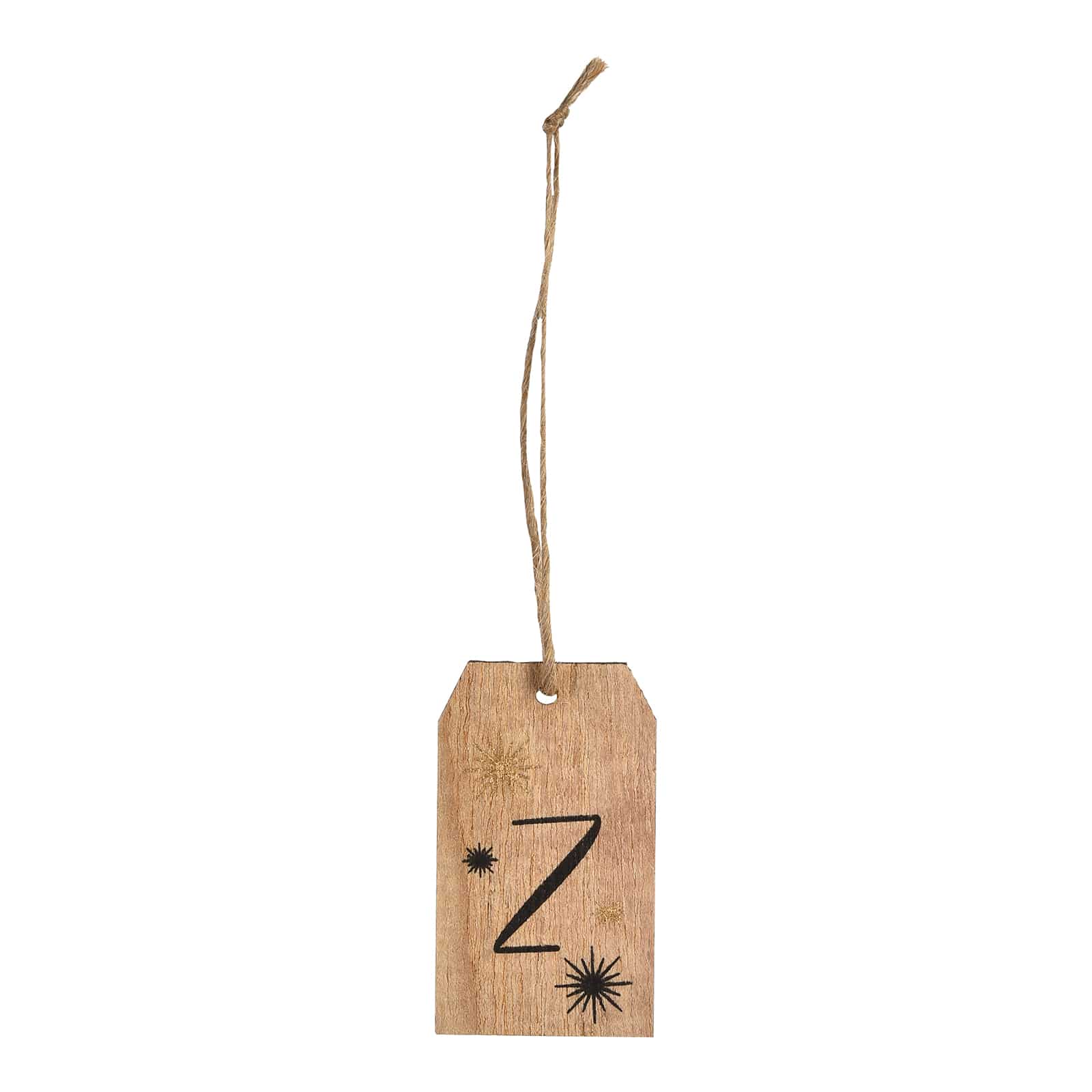 Geschenkanhänger Z Braun,L 60 x B 35 mm