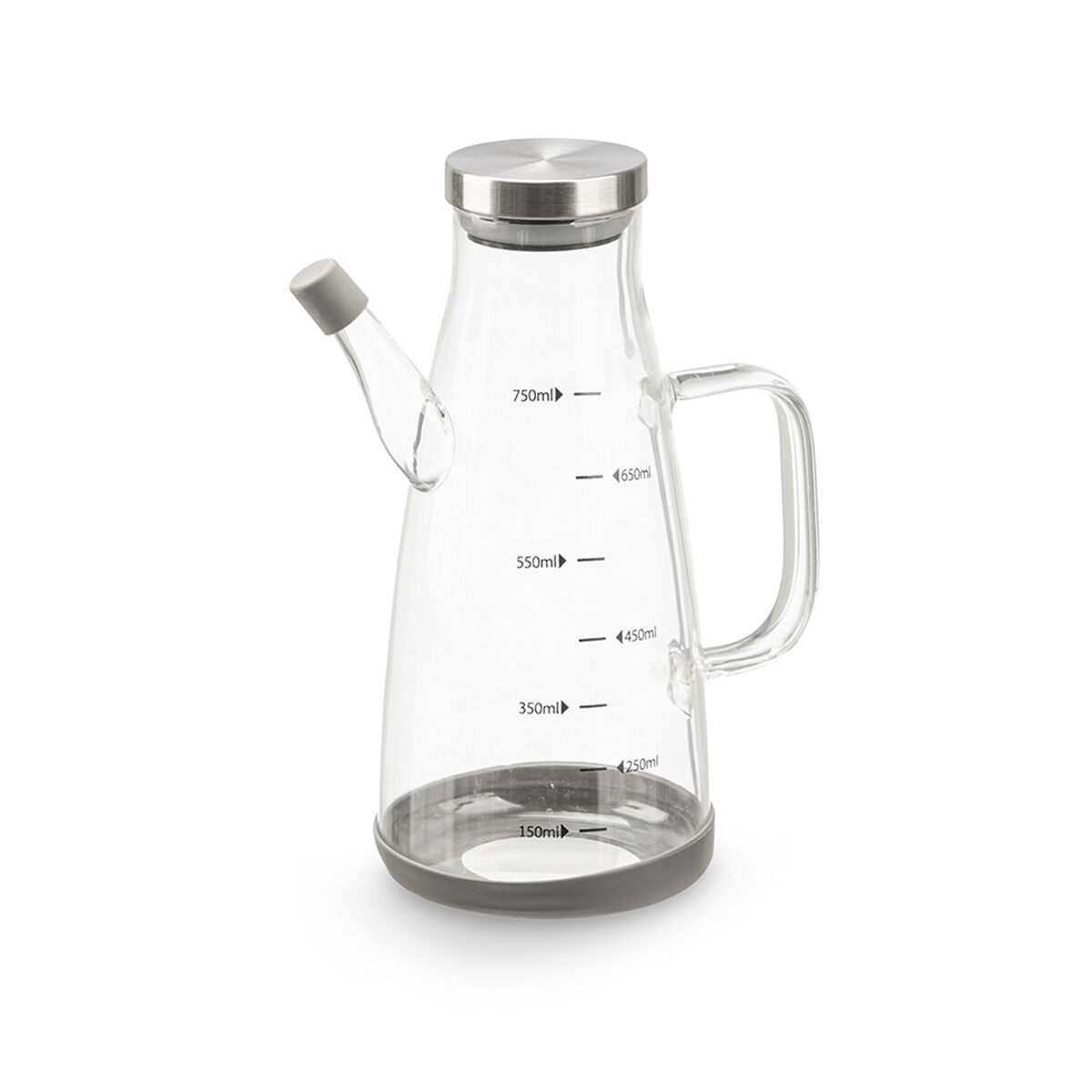 Galheteiro em vidro com tampa de aço 750ml