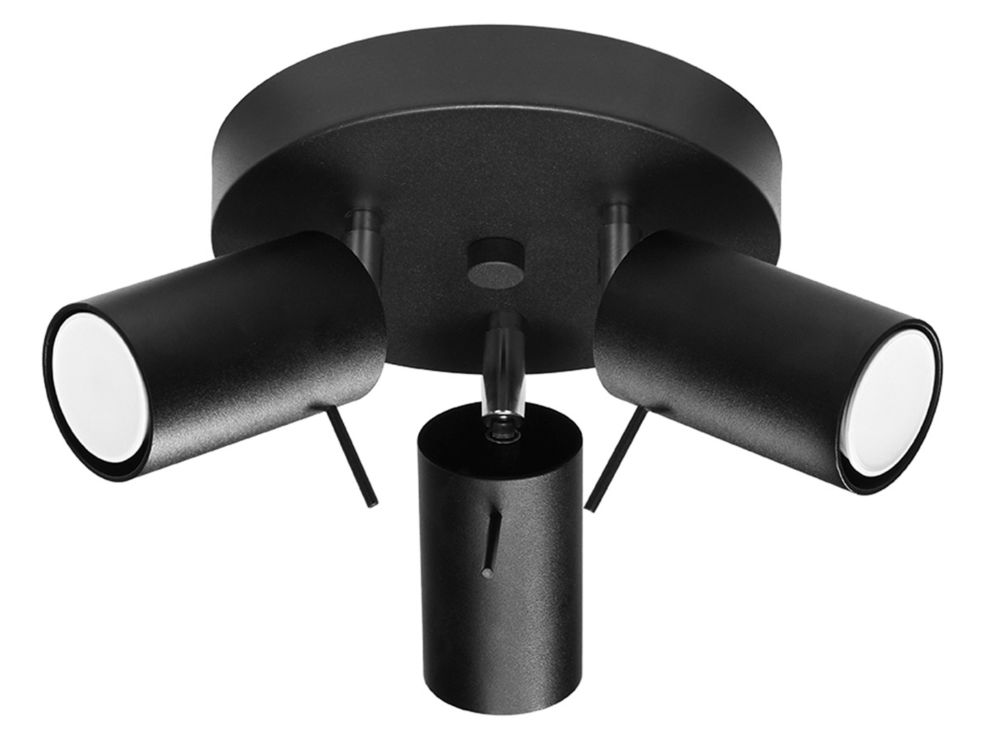 Spot Ring 3-punktowy 20 cm stalowy czarny