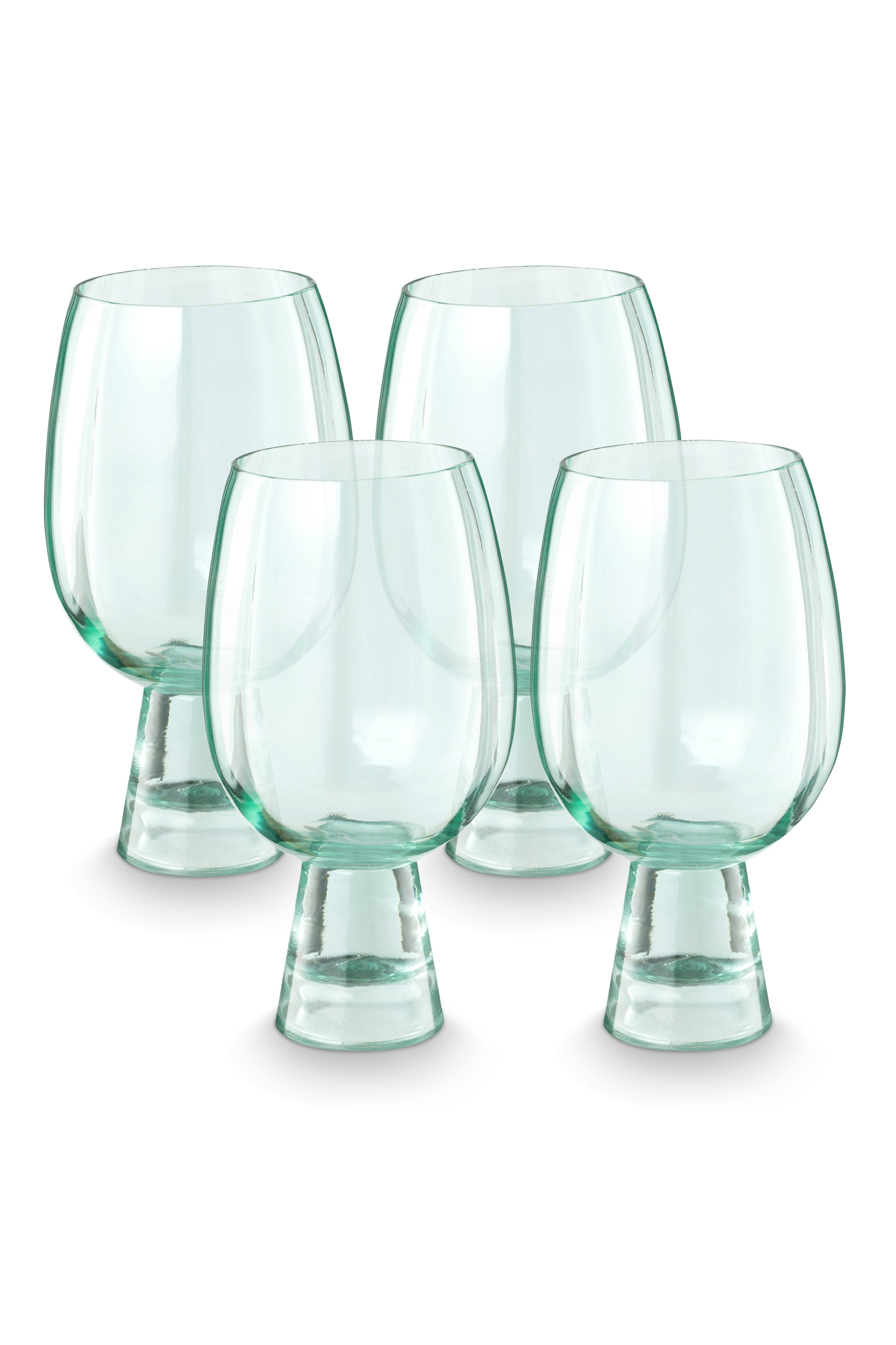 vtwonen - Retro Wijnglazen - Set van 4 - 430ml