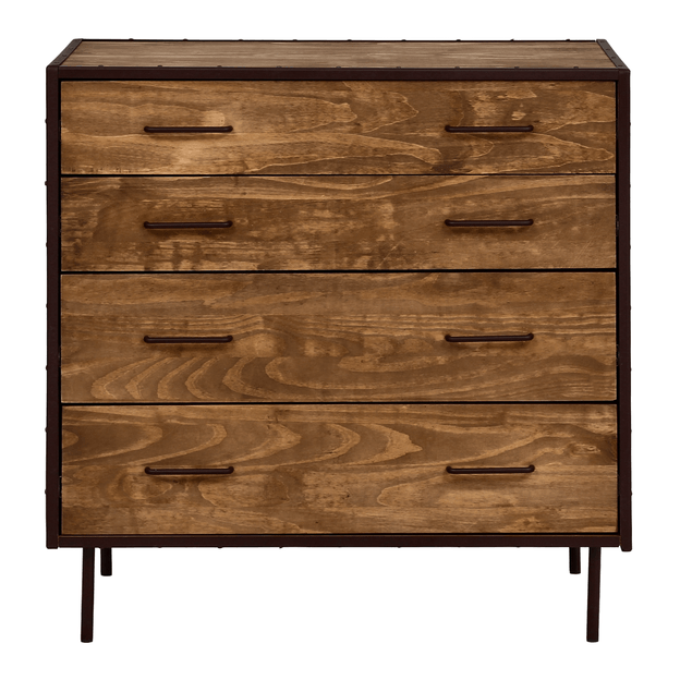 CÔMODA 4 GAVETAS 90 CM X 53 CM STEAM TRUNK