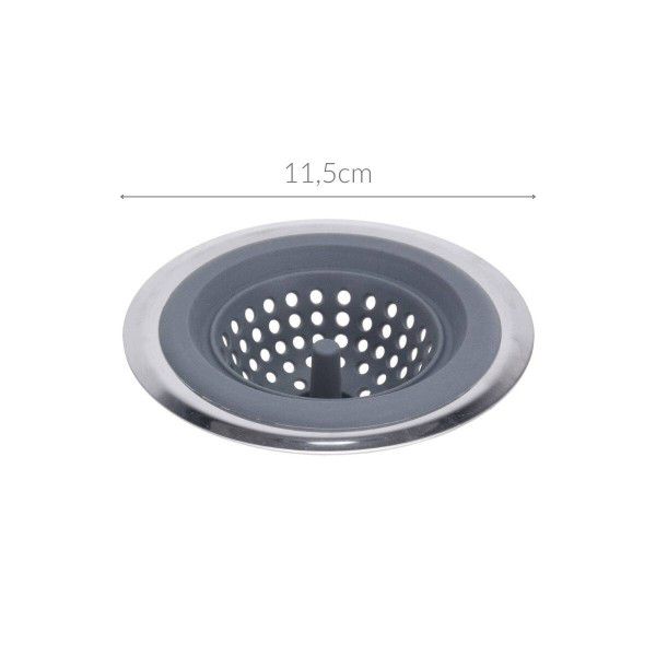 Sitko do zlewu z silikonu, Ø 11,5 cm