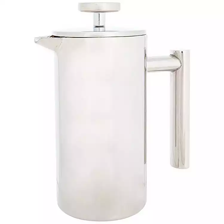 Habitat 3 Cup Double Walled 350ml Cafetiere - Silver