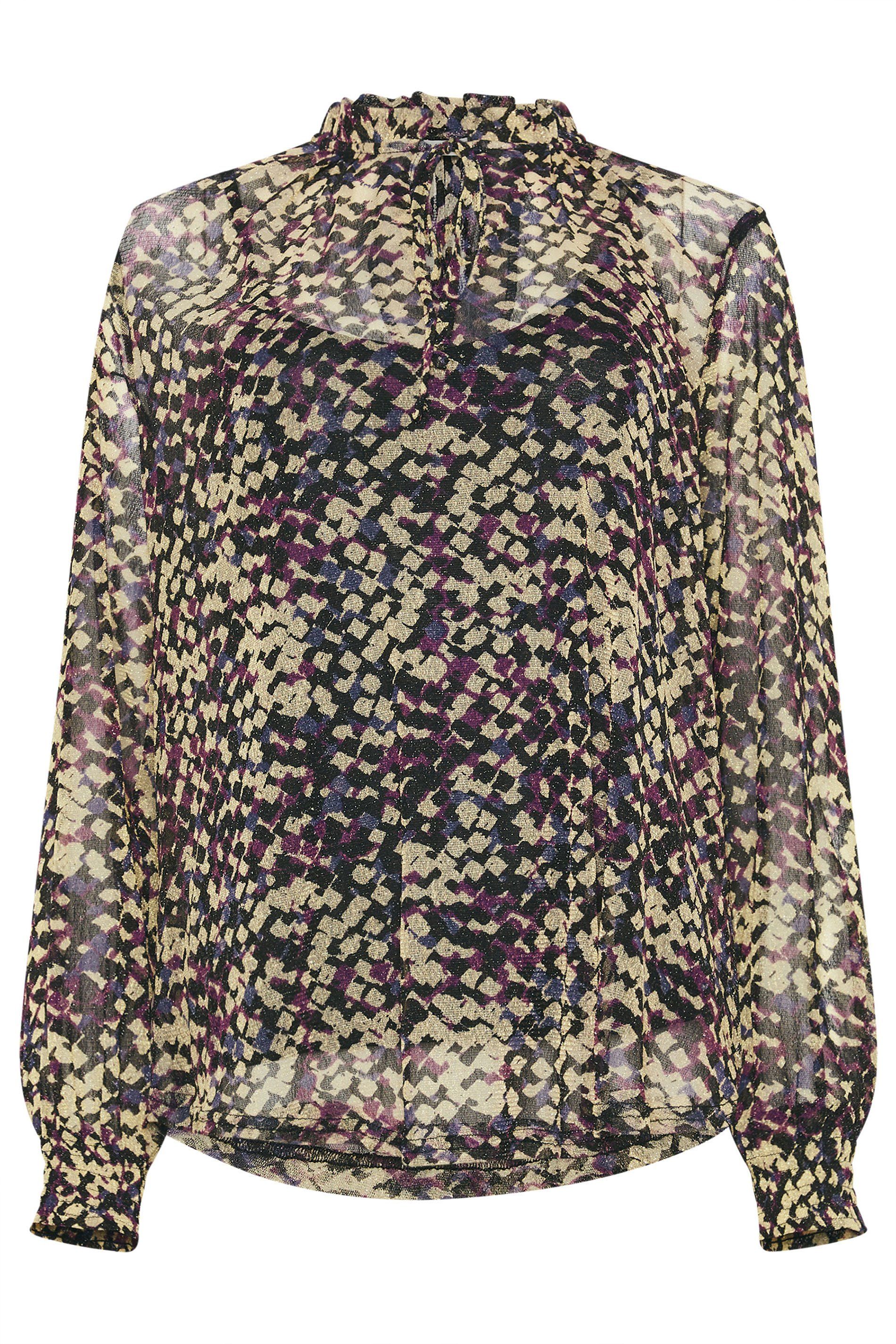 M&Co Tie Neck Blouse