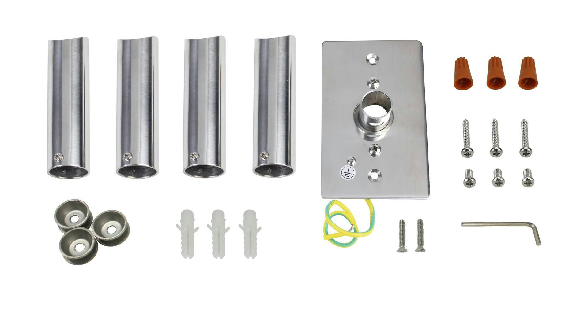 WarmlyYours Malta Electric Towel Warmer, Polished Stainless Steel, 11-Bars