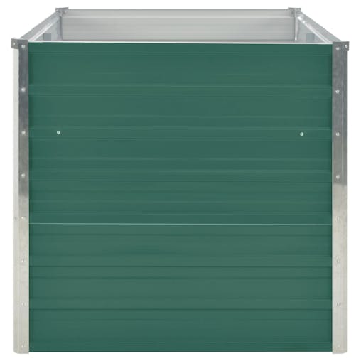 NNEVL Raised Garden Bed 160x80x77 cm Galvanised Steel Green