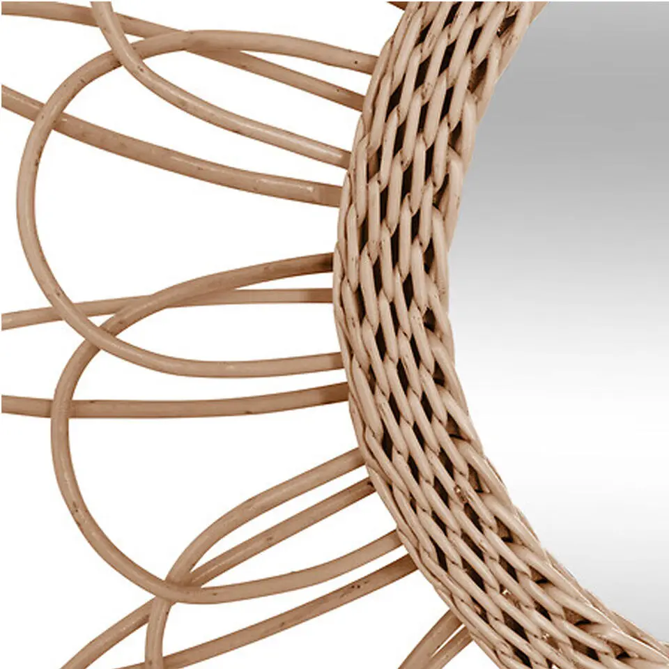 Atmosphera Wandspiegel Caya - Boho/ibiza stijl - rotan - 56 cm