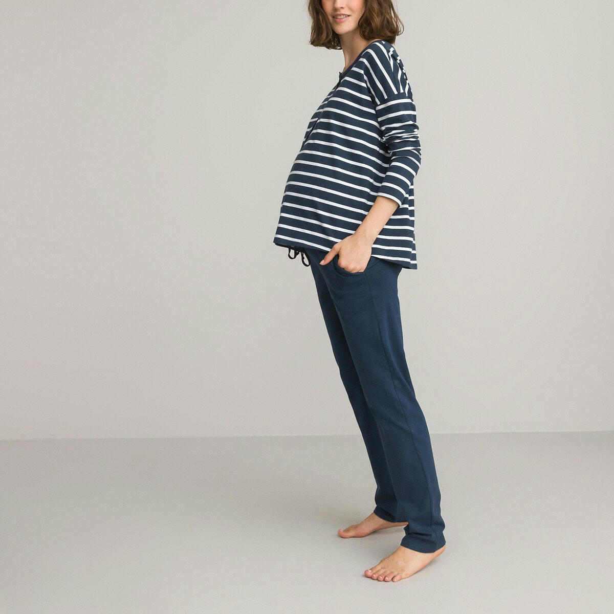 Pyjama de grossesse et allaitement coton bio