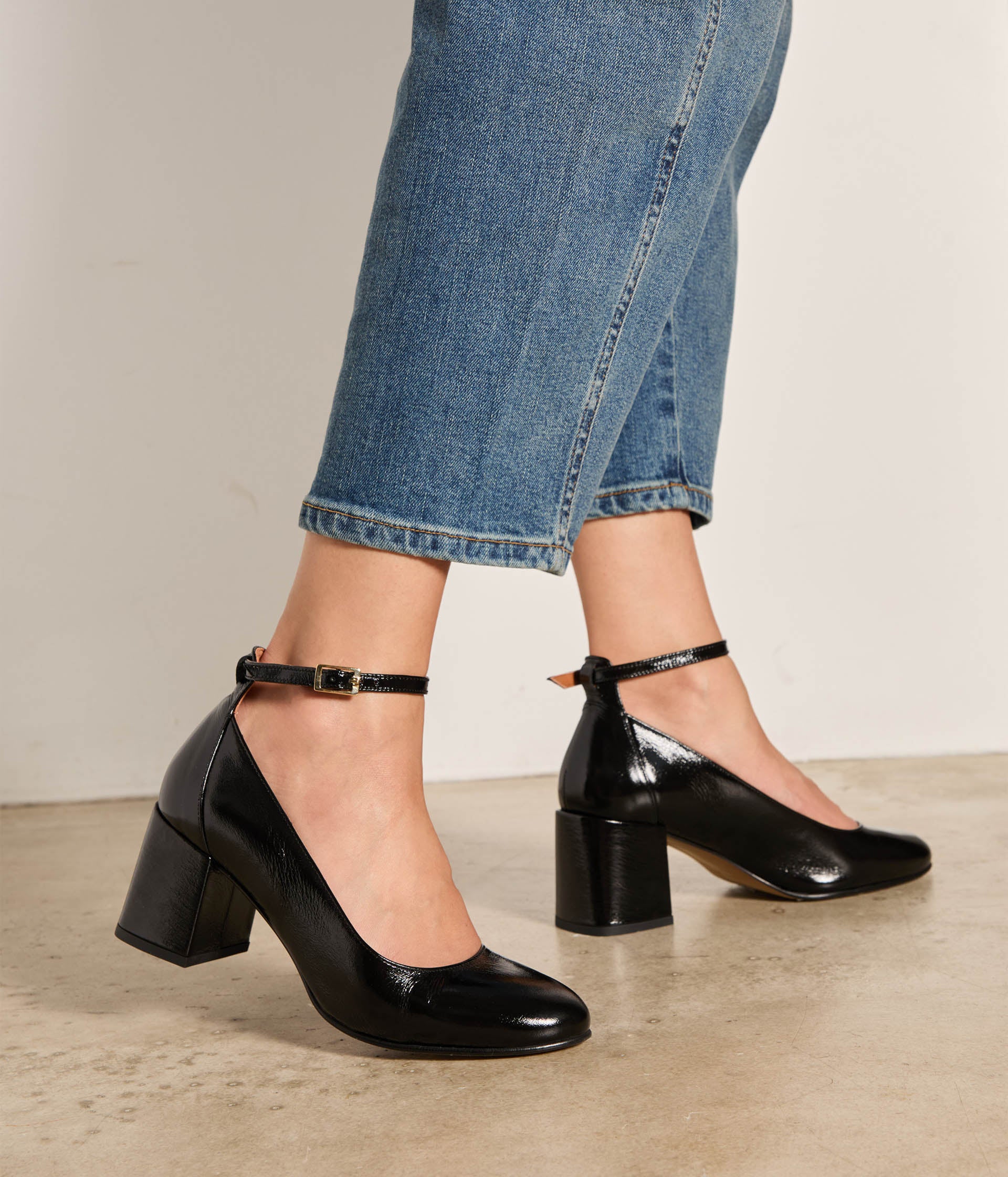 Babies vernies noires Marie