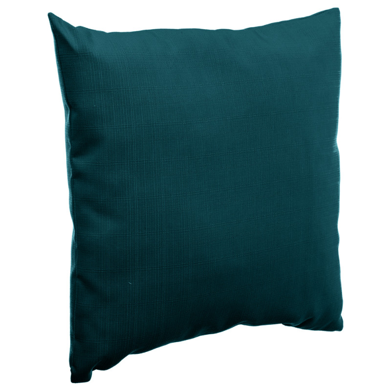 Coussin déperlant Koraï bleu canard 40 x 40 cm