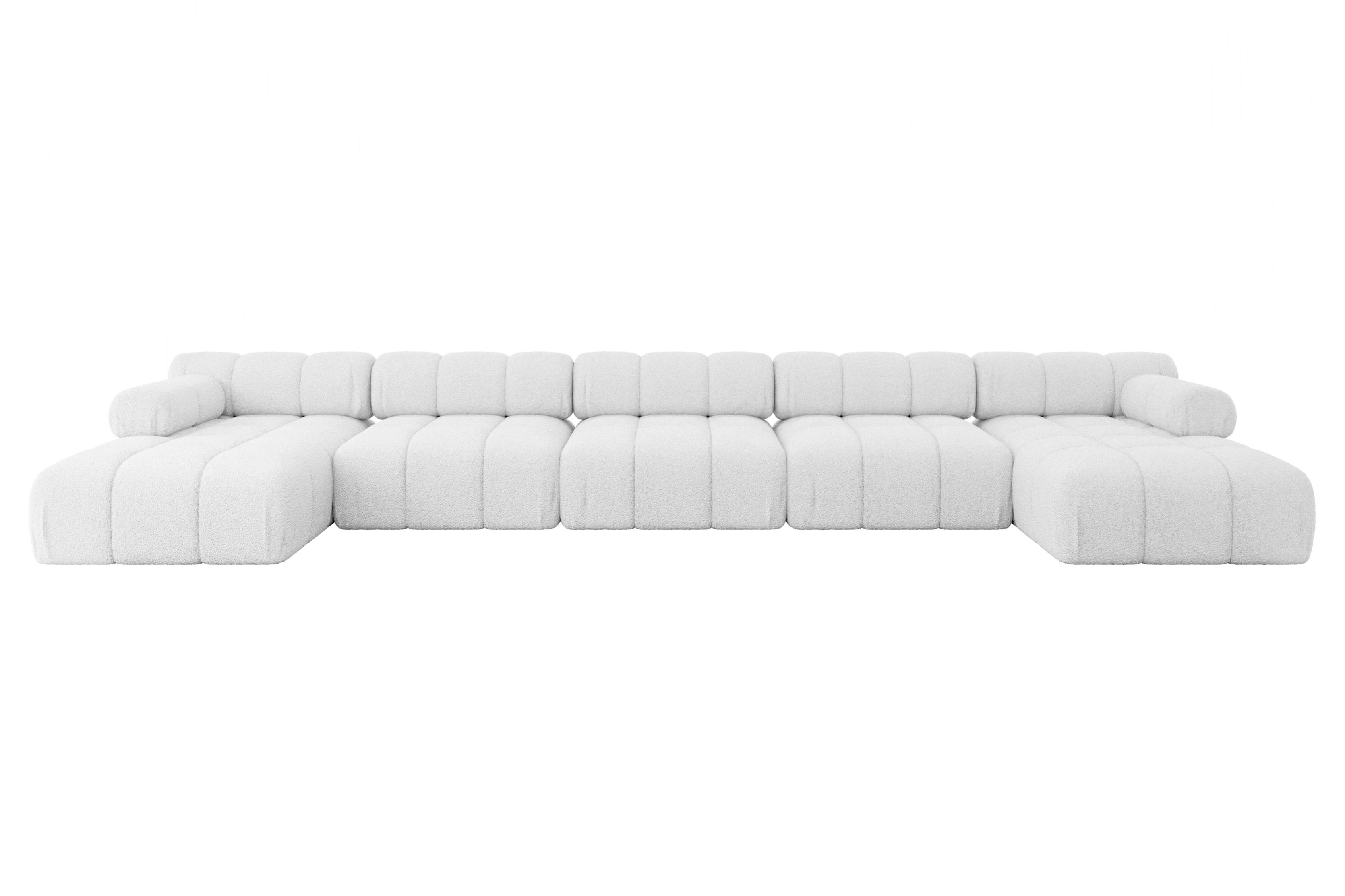 Narożnik uniwersalny modułowy TESSO-U3 475x160x70 cm Biały