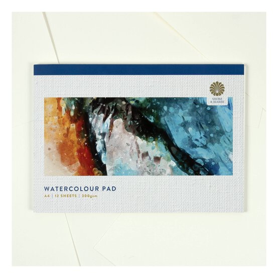 Shore & Marsh Rough Grain Watercolour Pad A4 12 Sheets