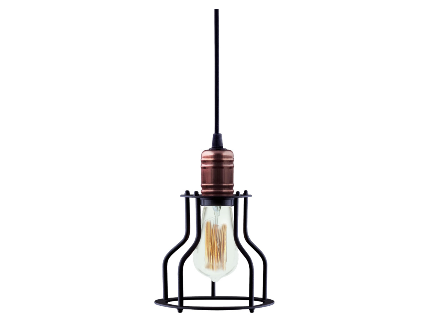 Lampa wisząca Workshop stalowa czarna
