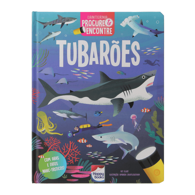 LANTERNA - PROCURE E ENCONTRE! TUBARÕES LIVRO INFANTIL