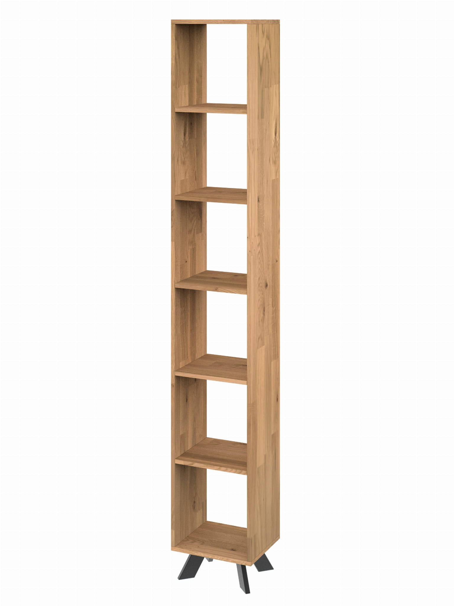 Regał dębowy TOLEDO BOX na książki i segregatory LOFT H6S1