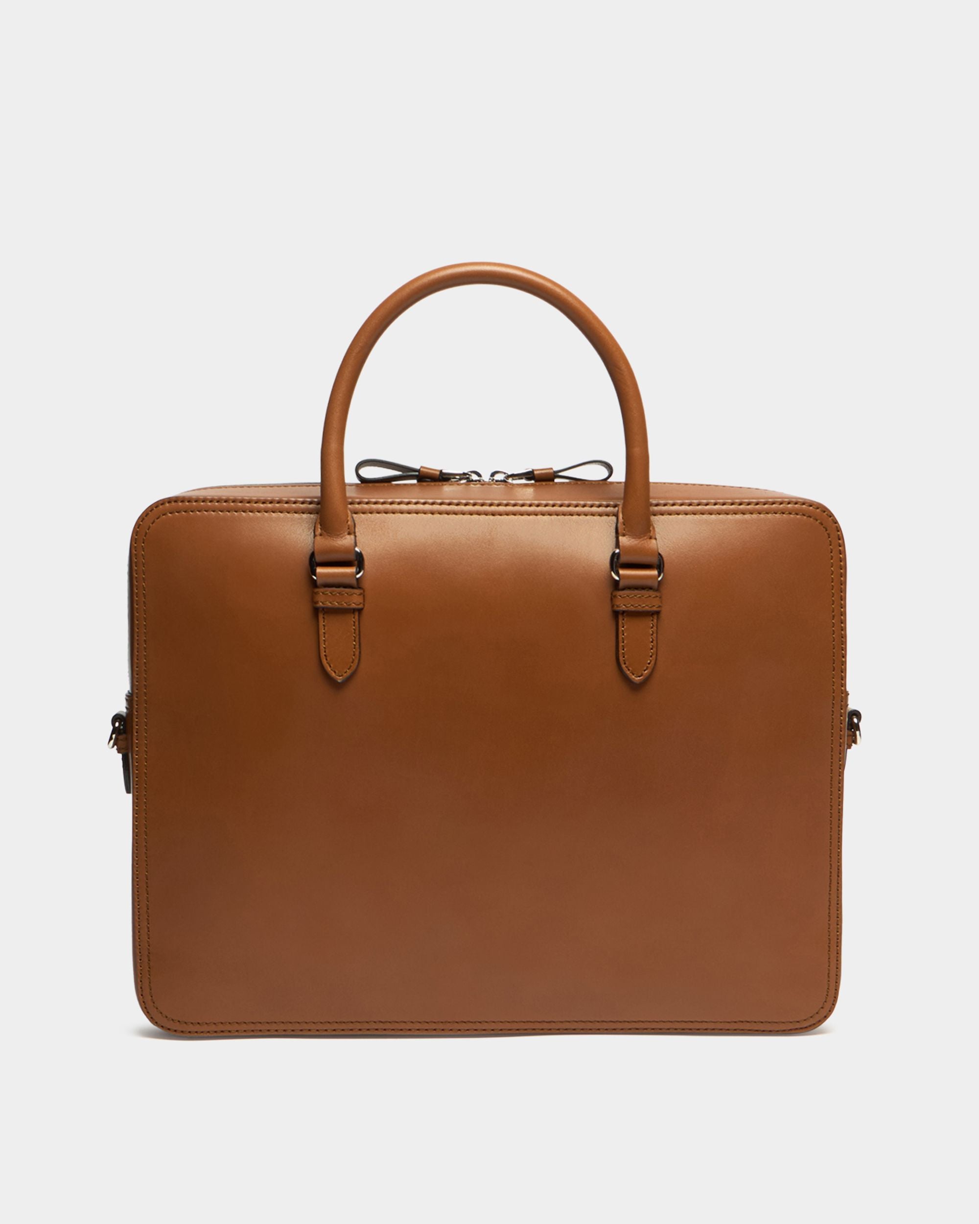 Ray Aktentasche aus Leder in Amber Brown