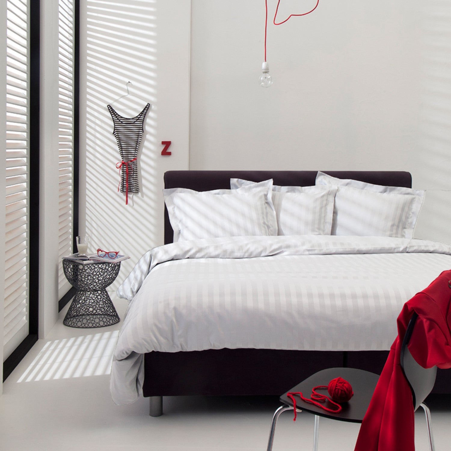 Damai Linea Dekbedovertrek 200 x 200/220 cm - Wit