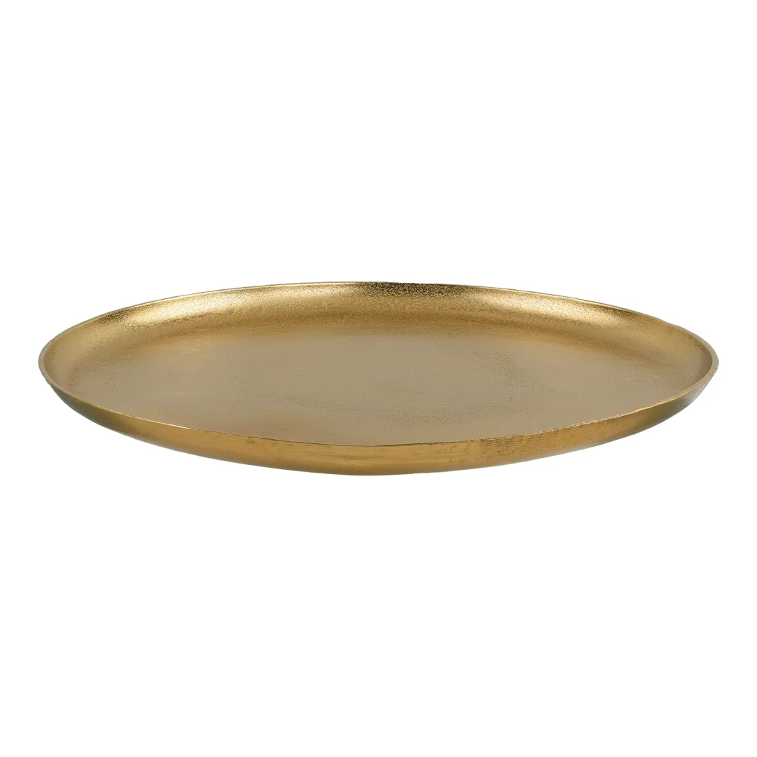 Deko-Tablett Gold, ⌀ 55 cm, H 30 mm