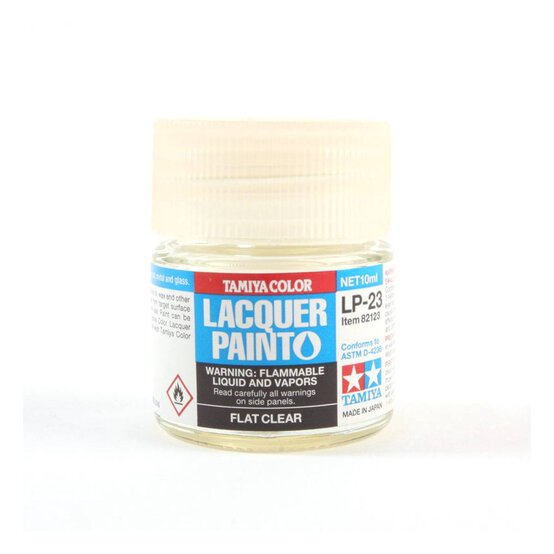 Tamiya Flat Clear Lacquer Paint 10ml (LP-23)