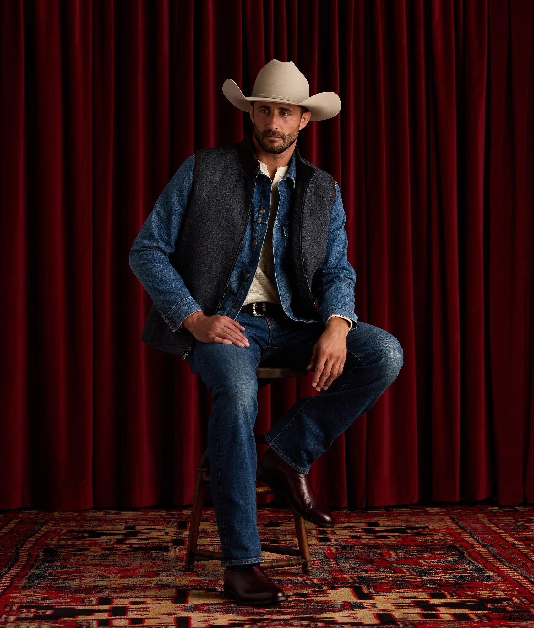 Earl Denim Trucker Jacket - Saddleback Blue