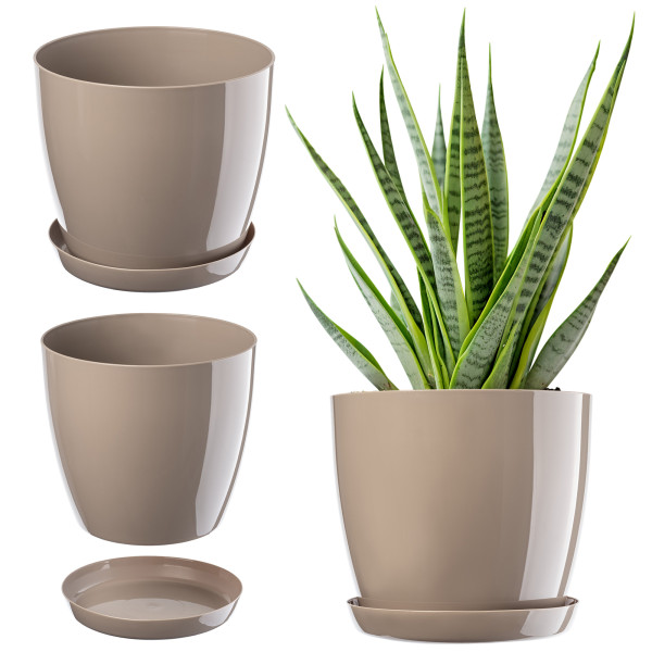 Doniczka Osłonka z Podstawką Donica 16cm Kolory