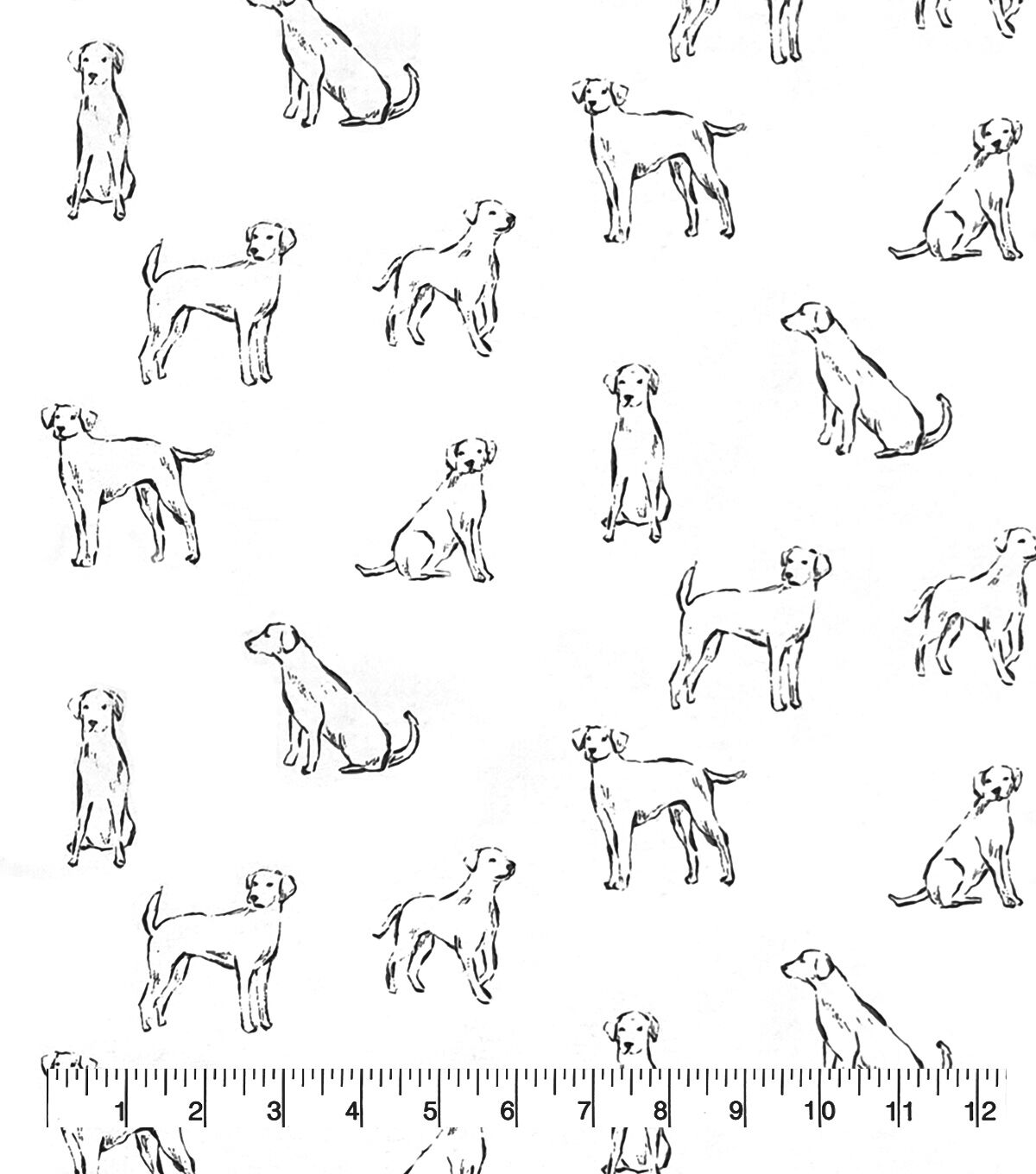 Dogs Super Snuggle Flannel Fabric