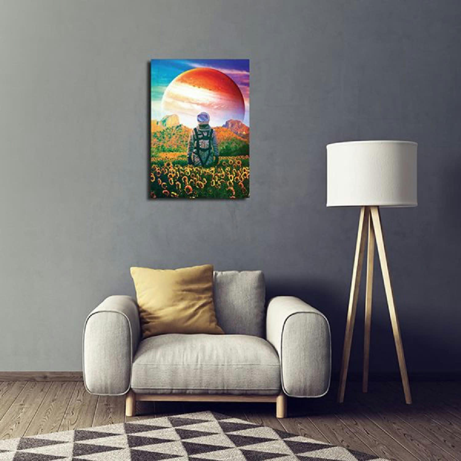 SCIFI ESPACE - Tableau métal the perpetually lost 32x45