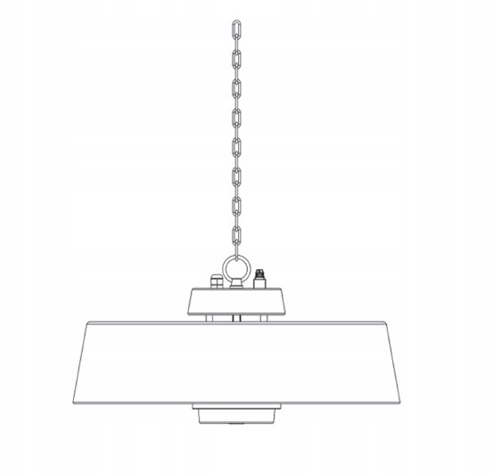 Promiennik Podczerwieni Wenus Lampa Grzewcza Wisząca IR 2000W Srebrna