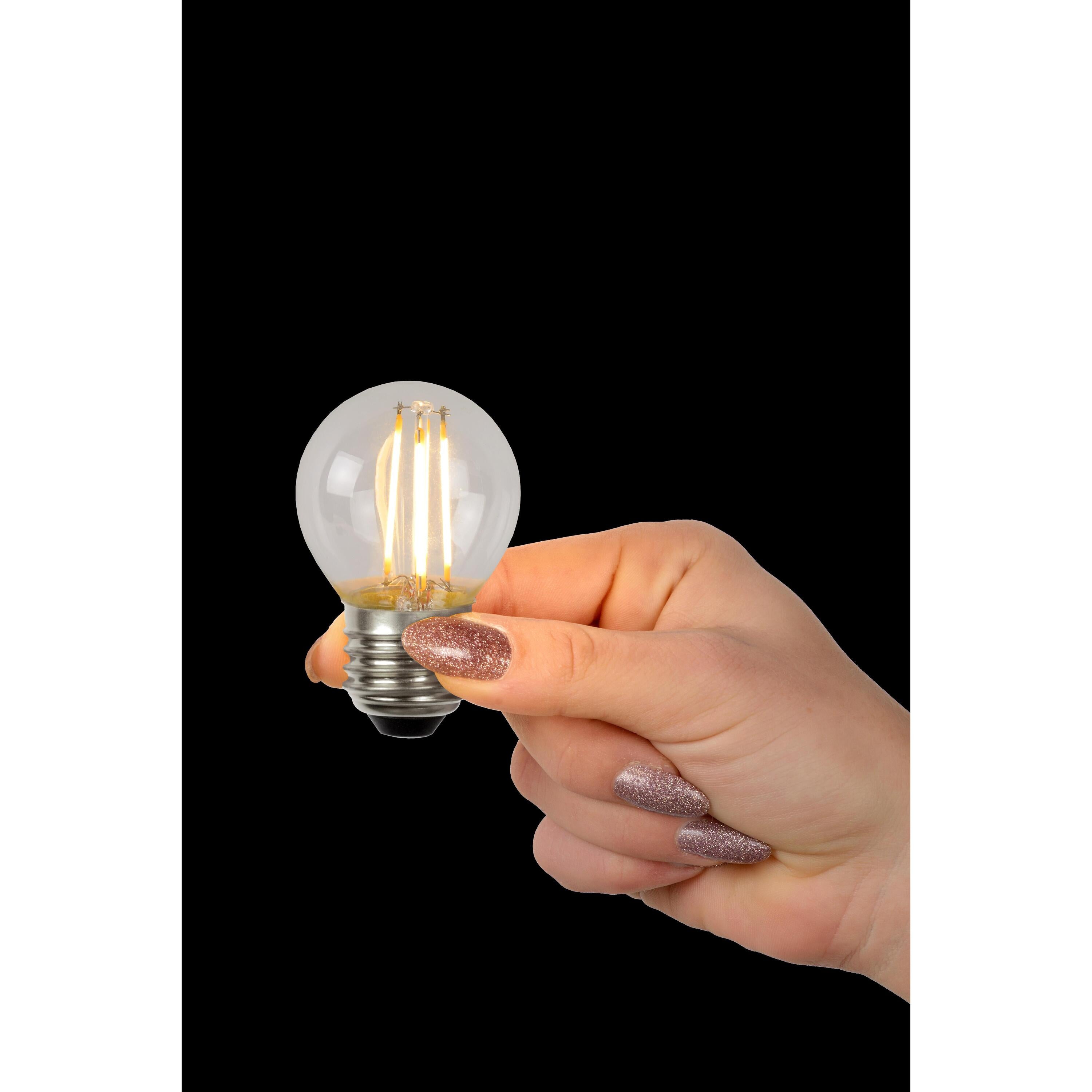G45 LED lichtbron E27 4W 2700K transparant dimbaar