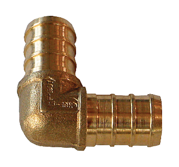 Waterline Solid Brass 90-Degree Elbow for PEX Pipes, 1/2-in