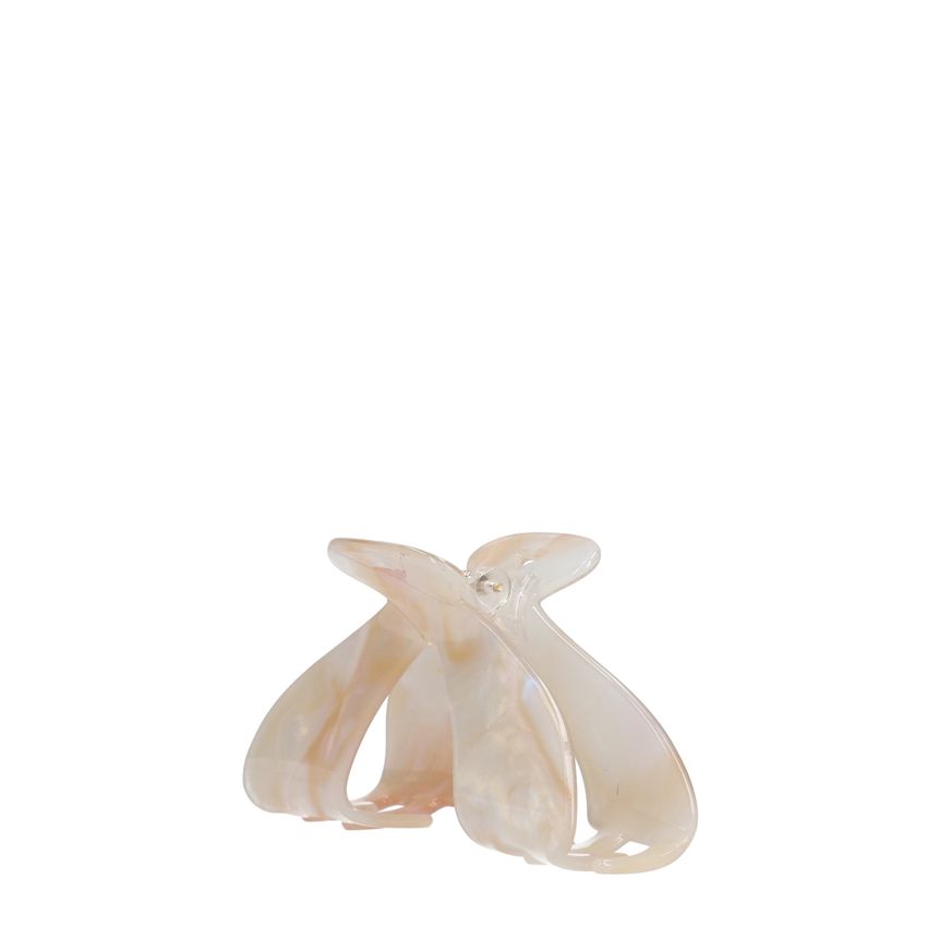 Manfield Beige haarklem met print