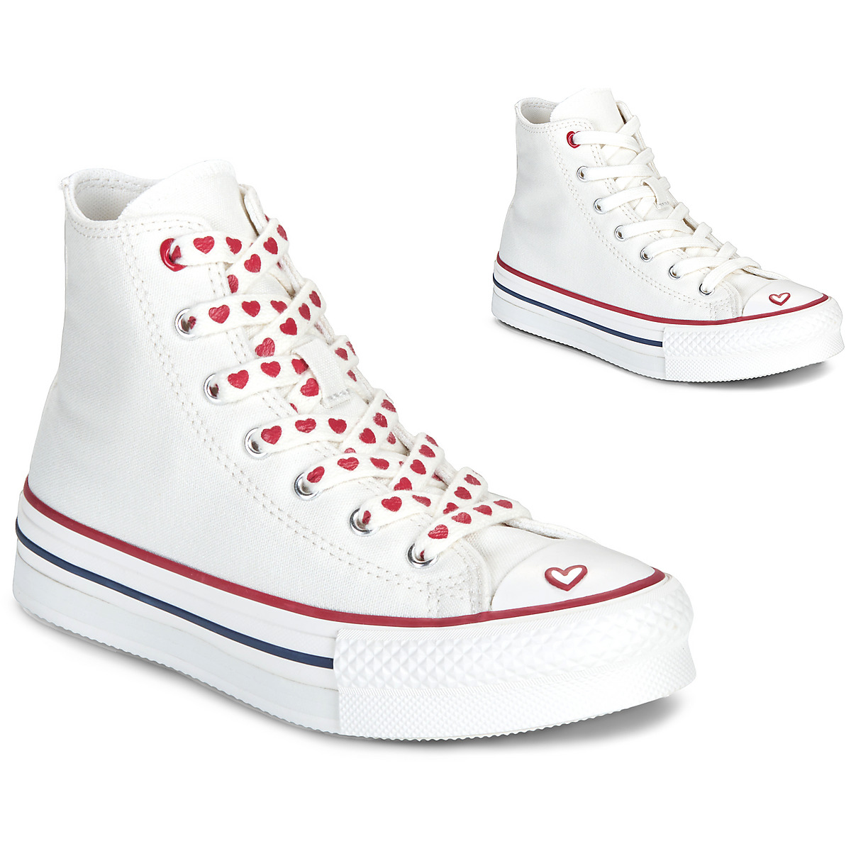 Converse - CHUCK TAYLOR ALL STAR EVA LIFT - White / Red