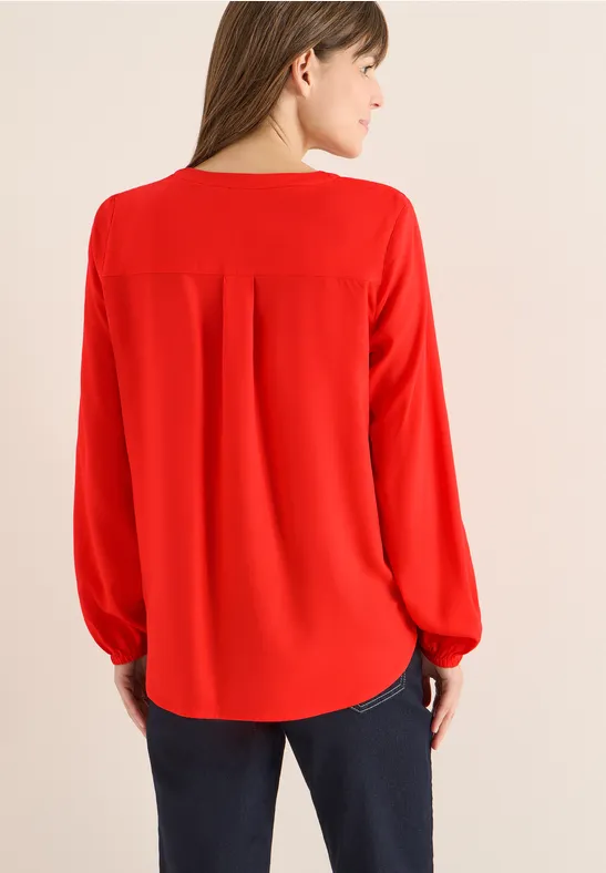 Bluse in Unifarbe