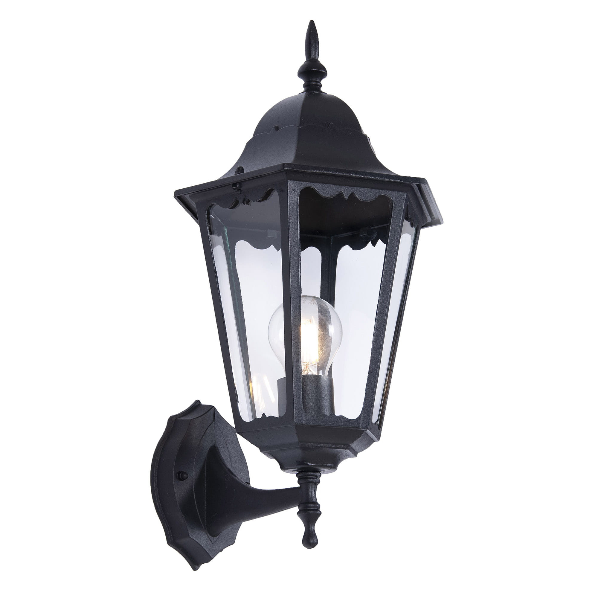 Kinkiet zewnętrzny czarny LOZANA 1xE27x60W IP44 Kaja