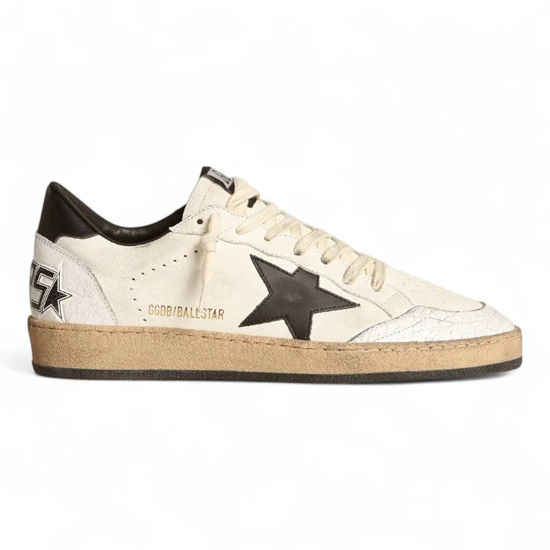 Golden Goose Ball Star Sneakers – White/Black Star