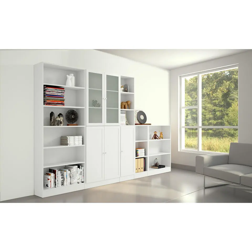 Boekenkast Wit - 79x203cm - Basic