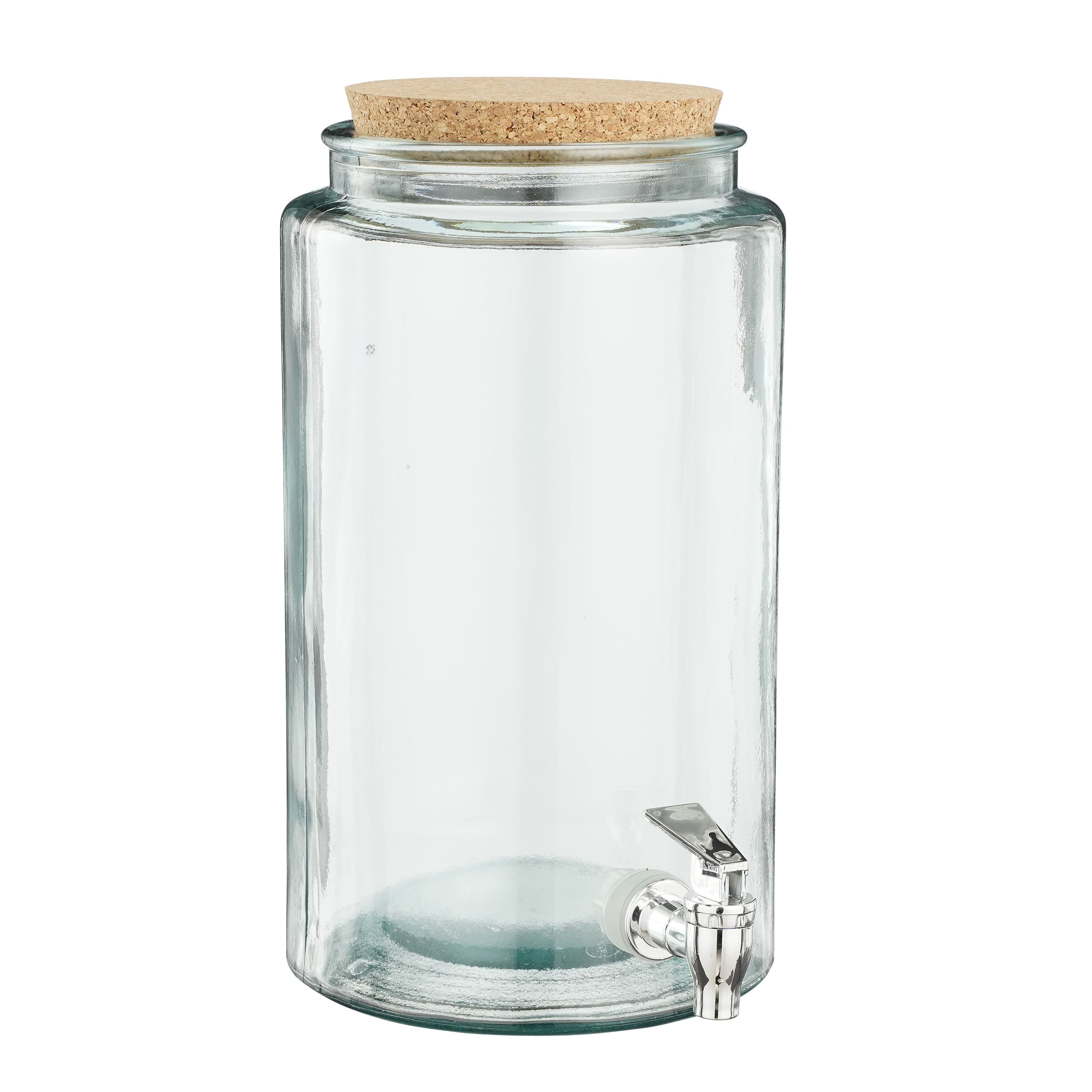 Mica Decorations Drankdispenser met Kraantje - 6 liter - Gerecycled glas - Transparant