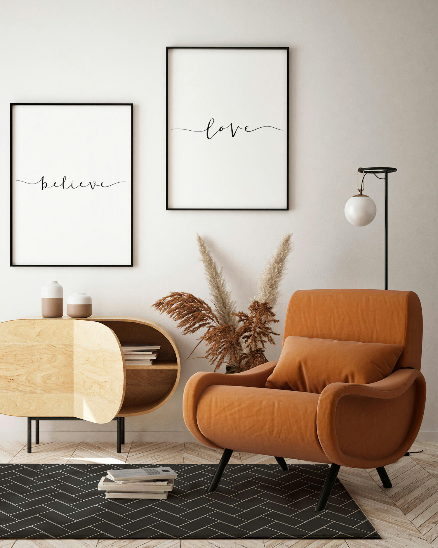 ALFOMBRAS MINIMALISTAS 2 - Tapis vinyle mosaïque de brique grise 200x250cm