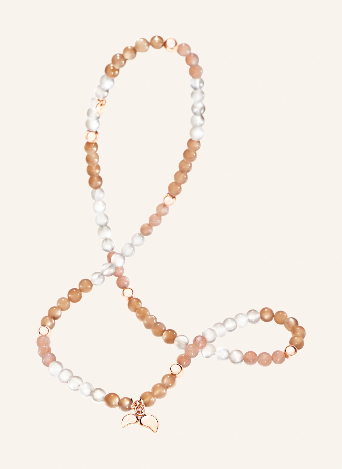 TAMARA COMOLLI Armband BRACELET INDIA 'CAMEL' MEDIUM aus 18 Karat Roségold und Mondsteinen