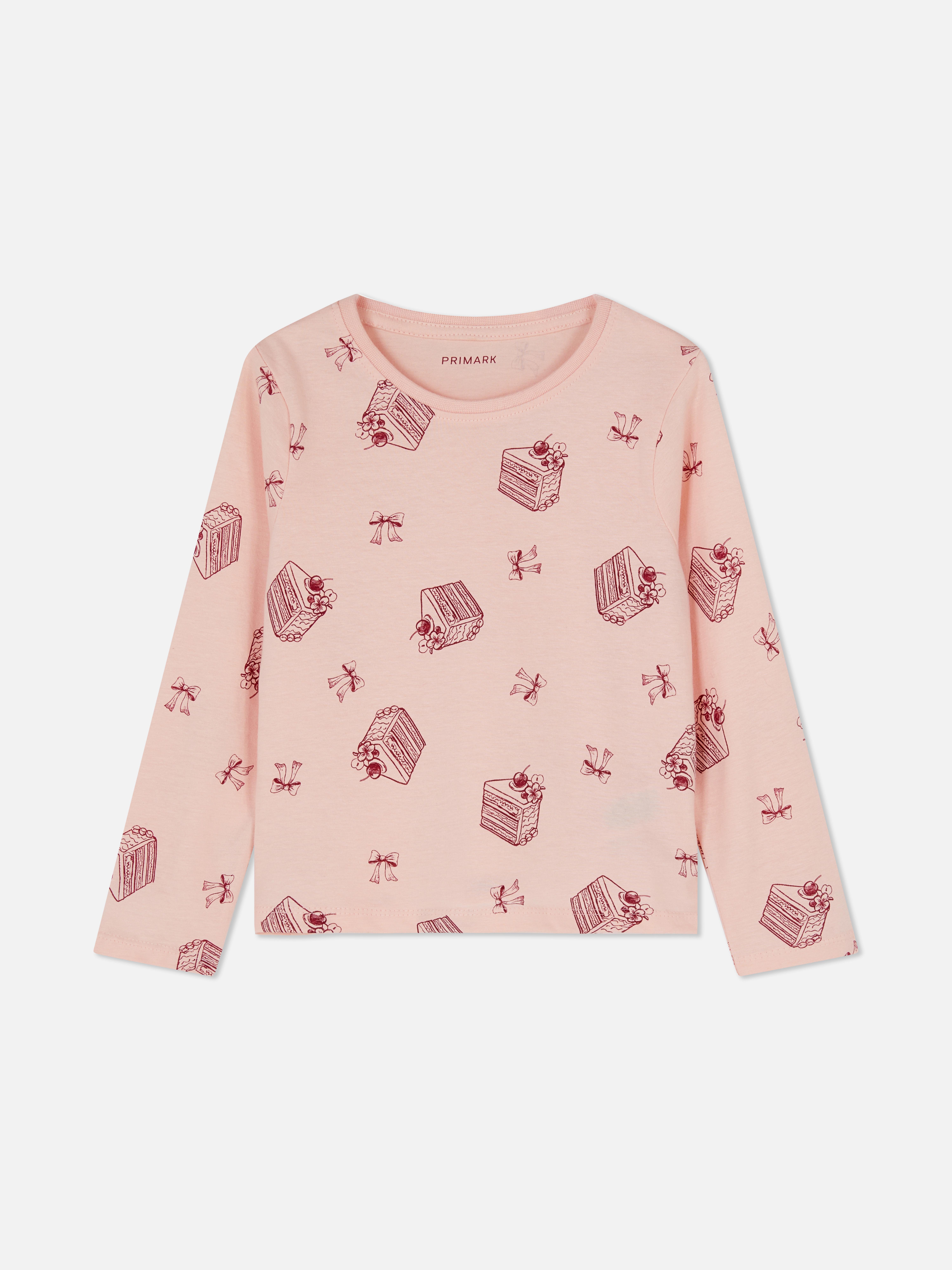 1.5-8yrs | Cake Print Long Sleeve T-Shirt