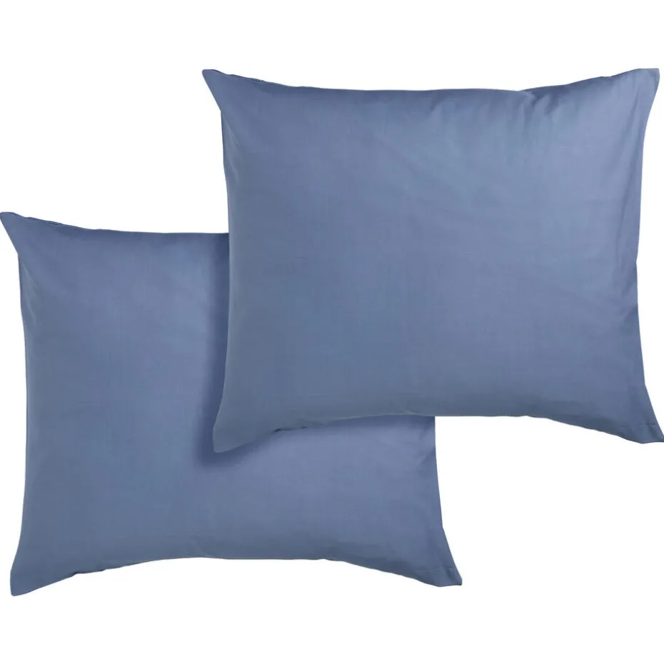 Kwantum Hoeslakens. Moltons & Kussenslopen | Beddengoed | Kussensloop Katoen  Blauw