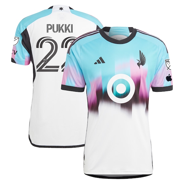 Teemu Pukki Minnesota United FC adidas 2024 The Northern Lights Kit Authentic Player Jersey - White