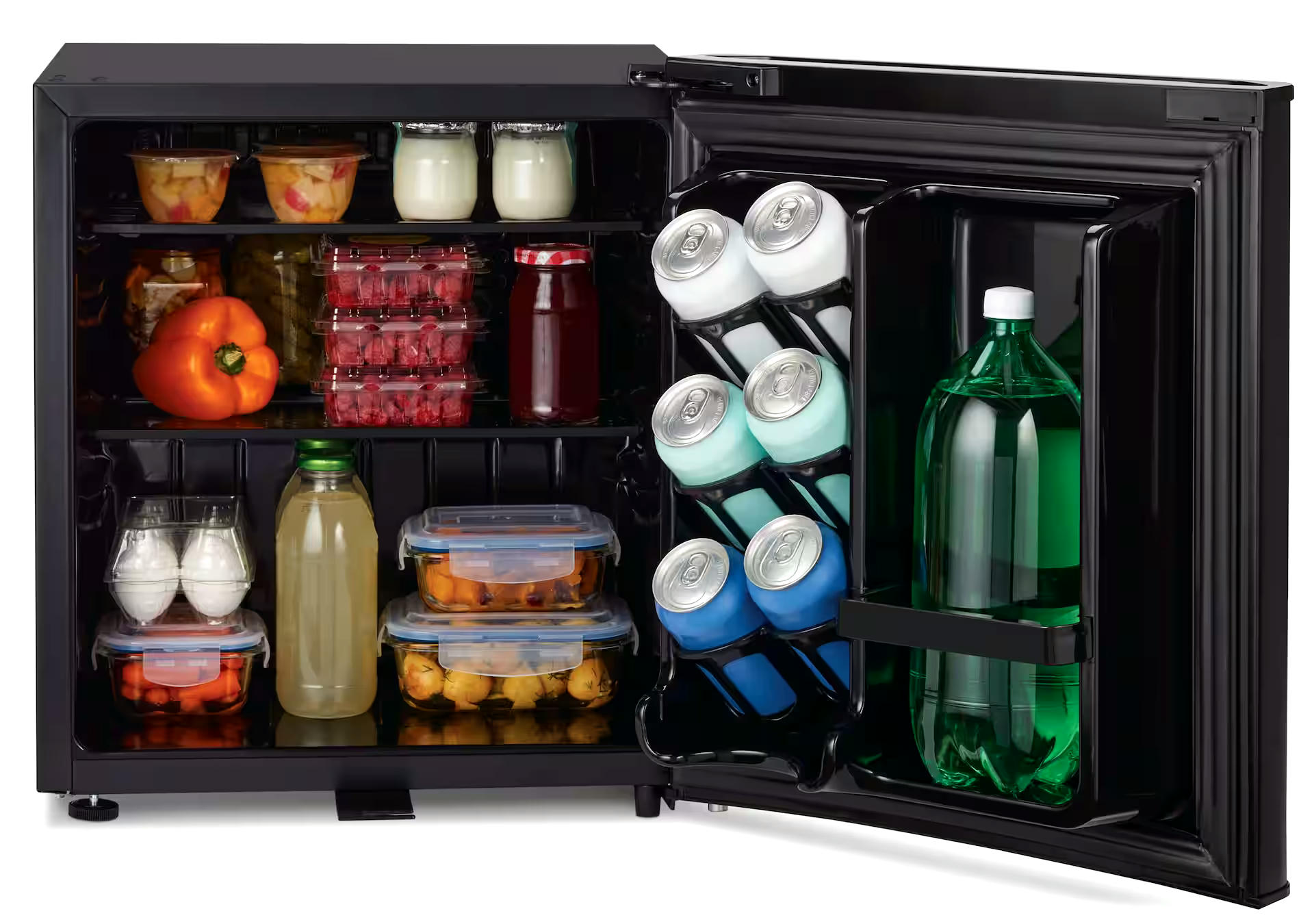 Vida by PADERNO Fridge, Matte Black, 1.7-cu-ft
