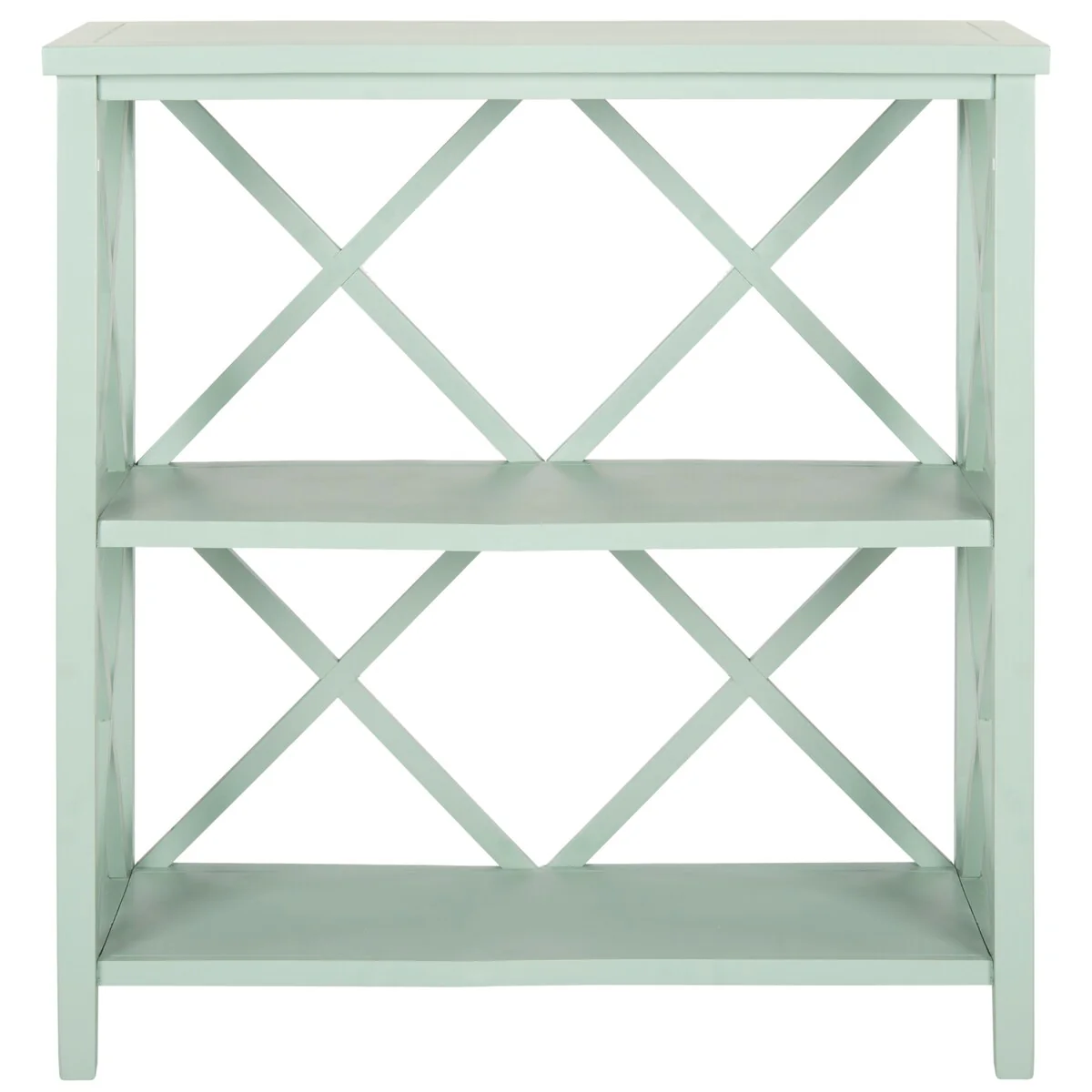 SAFAVIEH Fikreta Distressed Ivory Bookcase - 33.5 x 13.5 x 35.6 - 33.5 x 13.5 x 35.6 - 34Wx14Dx36H