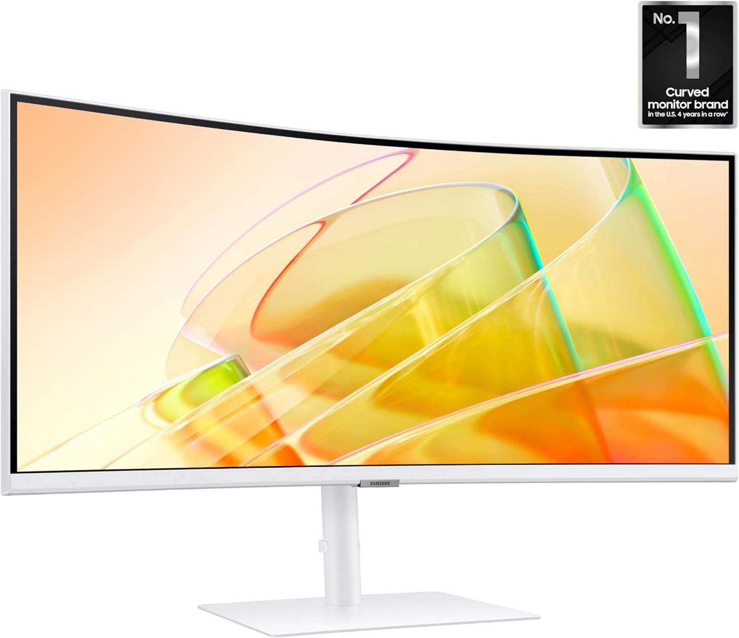 Samsung 34” ViewFinity (S65TC) Series Ultra-WQHD 1000R Curved Computer Monitor  HDR10  100Hz  AMD FreeSync  Thunderbolt 4  Height Adjustable Stand  Built-in Speakers  Eye Care  LS34C650TANXGO  2024