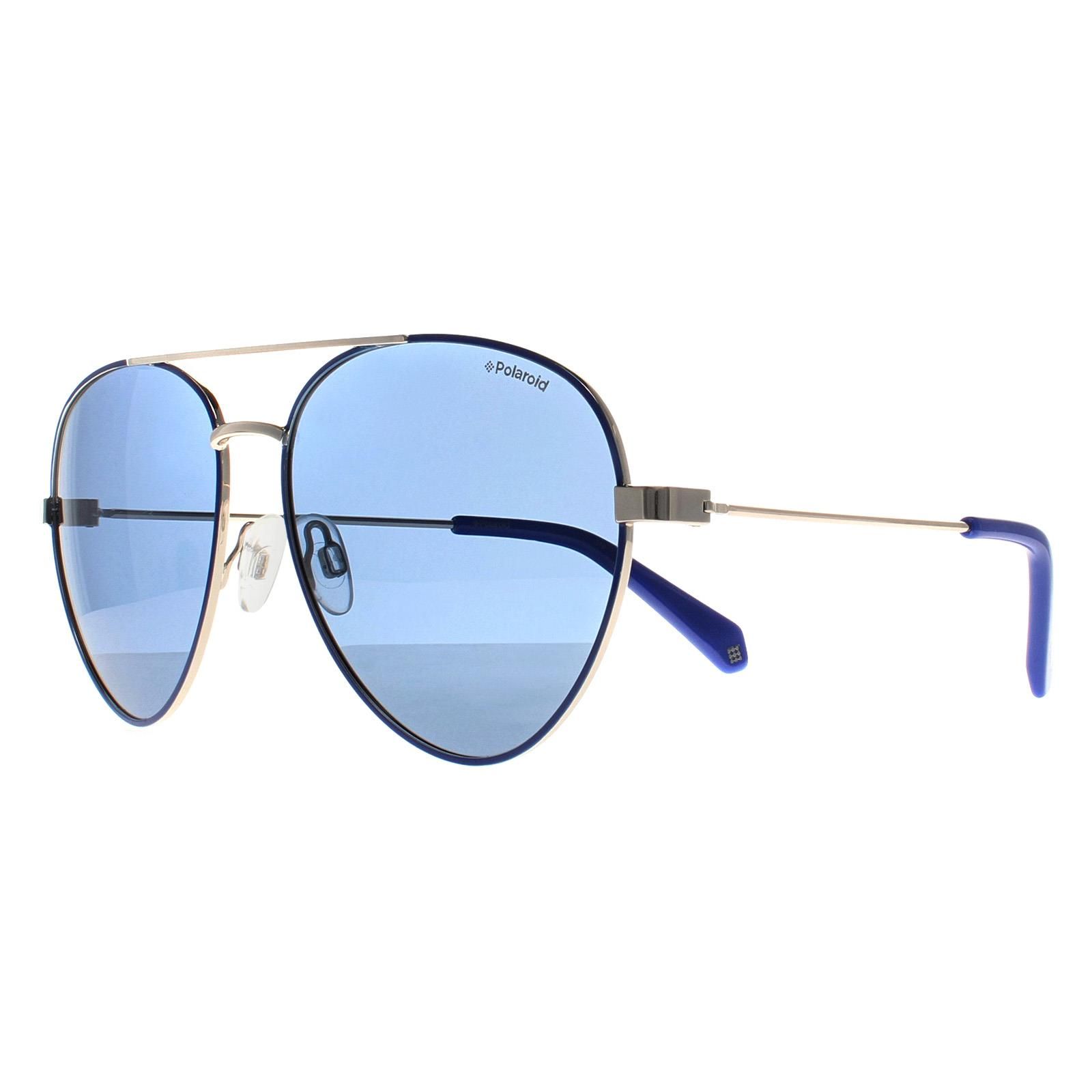 Polaroid Aviator Gold Blue Polarized PLD 6055/S